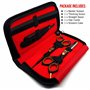 Saaqaans SQKIT Set de Ciseaux Coiffure Professionnel - Haute Qualité Ciseaux de Coiffeur - Perfectionnez pour la Coupe de Cheveu