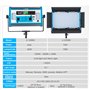 Yidoblo A2200BI Kits de Lampe de Panneau LED Bicolore réglable 75 W 3200K-5500K:contrôle DMX/App,télécommande,avec Portes de Gra