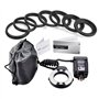 Meike MK-14EXT iTTL TTL LED Macro Ring Light pour Nikon D4 D800 D5200 D7100 Appareil Photo Reflex numérique avec Support de Sabo