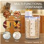 TBMax Petit récipient de stockage de riz de 2 L– Récipient de stockage alimentaire hermétique avec tasse à mesurer, récipient po