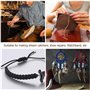 FEPITO 21pcs en Cuir Fil Ciré 8 Couleur 264 Verges 150D À Coudre Cordon Outils À La Main Kit pour DIY Couture Artisanat (Waxed T