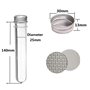 BUYGOO 15 pièces Tubes à essai Transparents 40 ML Tubes à Feuille autocollante Bien scellés Boîte de Stockage pour Bonbons/Bonbo