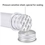 BUYGOO 15 pièces Tubes à essai Transparents 40 ML Tubes à Feuille autocollante Bien scellés Boîte de Stockage pour Bonbons/Bonbo