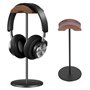 Kopfhörerständer Holz Headset Halter PC Gaming Kopfhörerhaken Aufhängetisch mit Nussbaumkopfstütze
