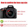 Fanzr Lot de 2 bagues d'adaptation pour filtre d'objectif d'appareil photo 55 mm vers filtre 58 mm Aluminium de qualité supérieu