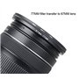 Fanzr Lot de 2 bagues d'adaptation pour filtre d'objectif d'appareil photo 67 mm vers filtre 77 mm Aluminium de qualité supérieu