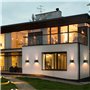 2PCS LED Applique Murale intérieur/Extérieur avec Détecteur de Mouvement,12W 3000K blanc chaud Moderne Luminaire Murale,Éclairag