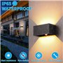 Applique Murale intérieur/Extérieur avec Détecteur de Mouvement，LED 24W Moderne Luminaire Murale,Éclairage Mural Etanche IP65 30