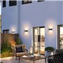 Applique Murale intérieur/Extérieur avec Détecteur de Mouvement，LED 24W Moderne Luminaire Murale,Éclairage Mural Etanche IP65 30