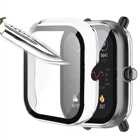 Msiall [2 pièces Transparent avec film protecteur d'écran en verre trempé pour Amazfit Bip U/Bip U Pro