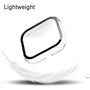 Msiall [2 pièces Transparent avec film protecteur d'écran en verre trempé pour Amazfit Bip U/Bip U Pro, 9H Dureté PC Case, Bumpe