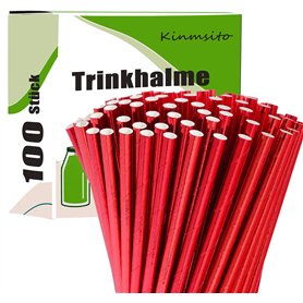 Kinmsito Lot de 100 pailles en papier