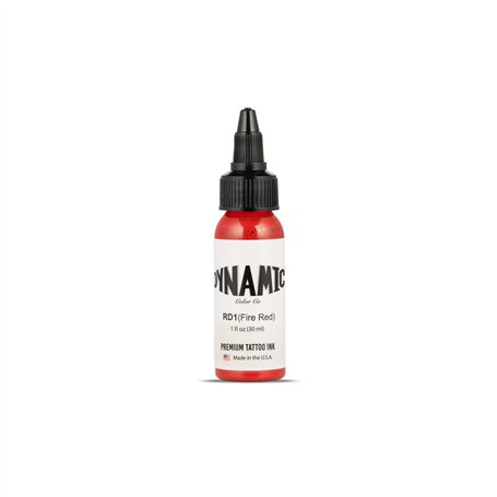 Dynamic Tattoo Ink Color Fire Red 1oz by Dynamic