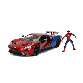 JADA TOYS - FORD GT 2017 - Hollywood Rides Spiderman - 1/24