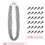 TEEUCNY Chaîne à Billes en Acier Inoxydable, 10M Inoxydable Chaîne Boule, Chaîne Boule 2,4 mm Chaîne d'Extension Perlée Chaîne à