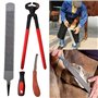 Pinces à cheval pour la coupe des sabots, 3 pièces/ensemble Coupe-sabot Râpe Coupe-sabot Nettoyage Soins du cheval Accessoires p