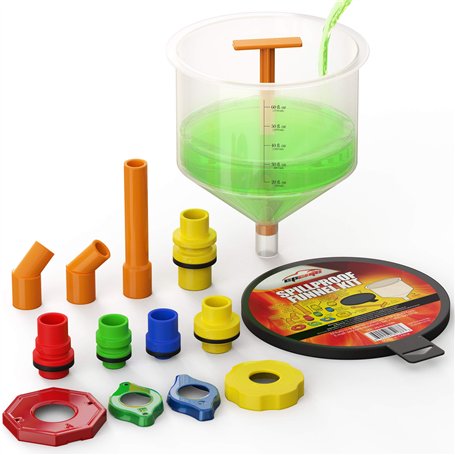 EPAUTO Kit d'entonnoir de Remplissage de Liquide de Refroidissement de radiateur Anti-déversement