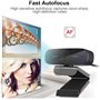 Autofocus Live Streaming Caméra Web pour Skype Facebook OBS XSplit
