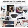 Spedal Webcam 1080P 60fps, Double Microphones Stéréo, Autofocus Live Streaming Caméra Web pour Skype Facebook OBS XSplit, Webcam