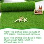 BUENTYA 5 PCS Pelouse Miniature Gazon Artificiel Réaliste en Tissu Non Tissé Pelouse Synthétique Intérieur et Extérieur Tapis de