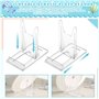 BUENTYA 10 PCS Support de Présentation Réglable Transparent Supports de Plaque Affichage en Plastique Chevalets Transparents Pré