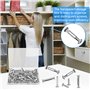 BUENTYA 60 PCS M4 Vis Assemblage Meuble Vis de Connexion avec Boulon Vis de Raccordement en Fer Nickelé Vis de Connecteur de Meu