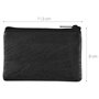 kwmobile Pochette clefs avec Protection RFID - Deux Compartiments et Porte-clé - Étui en Simili Cuir pour Homme et Femme - Noir