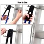 Yuhtech Filetée Rivet Écrou Kit, 86 Pcs Pince à Riveter Kit de Écrou Riveteuse Rivet Nutsert Gun Outil de pince à Rveter Insert 