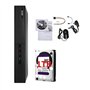 HIKVISION Hiwatch Kit de vidéosurveillance DVR 4 canaux avec système de sécurité et 4 caméras dôme HIKVISION HIWATCH étanches Bl