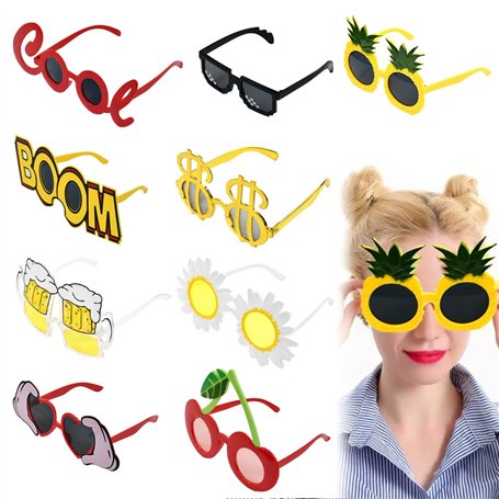 VGECEE 9 Pcs Lunettes de Soleil Fête