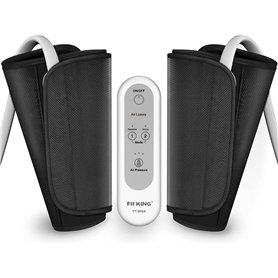 FIT KING Appareil de Massage des Bras et des Mollets Massage Jambes pour la Circulation Bottes Pressothérapie Immédiatement les