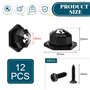 ADERTOS 12PCS Mini Roulette Auto-Adhésive Mini Roulettes Pivotantes Universelles Roulettes Pivotantes À 360 Degrés Petites Roule