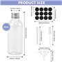 Bouteilles Miniatures Réutilisables 80ML Bouteilles de Jus en Plastique Mini Bouteilles de Shot Bo