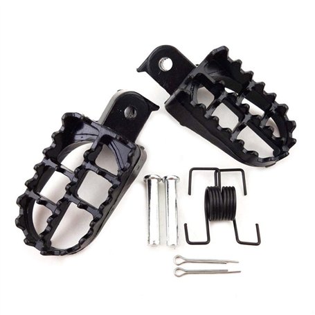 MOVKZACV Lot de 2 repose-pieds larges en aluminium pour moto tout-terrain avec vis
