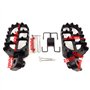 MOVKZACV Lot de 2 repose-pieds larges en aluminium pour moto tout-terrain avec vis, 20 x 50 mm