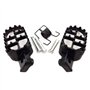 MOVKZACV Lot de 2 repose-pieds larges en aluminium pour moto tout-terrain avec vis, 20 x 50 mm