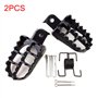 MOVKZACV Lot de 2 repose-pieds larges en aluminium pour moto tout-terrain avec vis, 20 x 50 mm