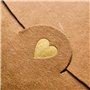 Mini Enevolop en papier kraft, 20 petites enveloppes pour cartes-cadeaux avec fermoir en forme de cœur, Mini Enevolops pour anni