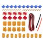 HobbyInn Kit de connecteurs de batterie RC Lipo Deans T XT30 XT60 EC3 mâle et femelle avec fil en silicone et tube thermorétract