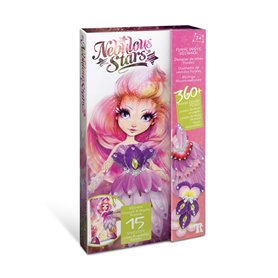 Kit Créatif Designer de Robes Florales Petulia Nebulous Stars - Coffret pour Création de Robe en Papier - Atelier Loisirs pour E
