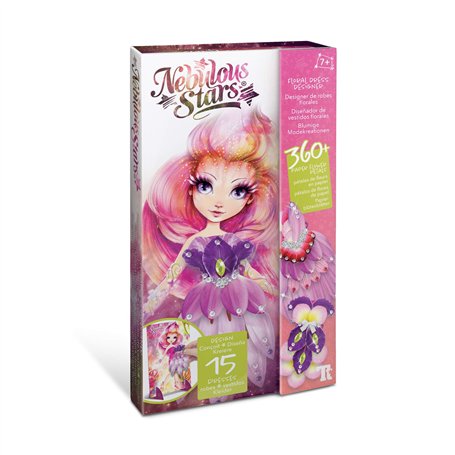 Kit Créatif Designer de Robes Florales Petulia Nebulous Stars - Coffret pour Création de Robe en Papier - Atelier Loisirs pour E