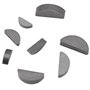 Qiilu Jeu de clés Woodruff, Woodruff Key, 80pcs Metal Woodruff Keys Assortment Set de clés de différentes Tailles Attaches Indus