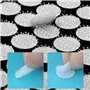 STARVAST 2000 Pcs/1000 Paires Scratch Autocollant Rond, Scratch Autocollant Double Face 10MM Crochets et Boucles Auto-adhésifs S
