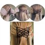 VOARGE Barrette à Cheveux Barrette Pince à Cheveux Extensible Magic Hair Comb 2pcs Magic Perles Élastique Pince à Cheveux pour F