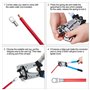 Toolwiz pince a sertir - Réglable professionnelle multicouche Cliquet de sertissage pince pour cosses de electrique câble AWG 10