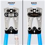Toolwiz pince a sertir - Réglable professionnelle multicouche Cliquet de sertissage pince pour cosses de electrique câble AWG 10