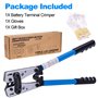 Toolwiz pince a sertir - Réglable professionnelle multicouche Cliquet de sertissage pince pour cosses de electrique câble AWG 10