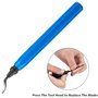 STARVAST Outil d'ébavurage avec Ensemble de 10 Pcs Lames D'ébavurage Rotatives à 360 Degrés, Deburr Lames, Pratique Burr Remover
