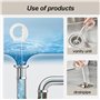 Outil de nettoyage de canalisations en serpent pour évier - 43,2 cm - Outil de vidange efficace pour baignoire, égout
