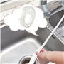 Outil de nettoyage de canalisations en serpent pour évier - 43,2 cm - Outil de vidange efficace pour baignoire, égout